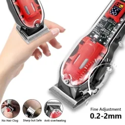 Transparenter LCD-Haarschneider – Professionelles Pflegewerkzeug