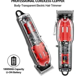 Transparenter LCD-Haarschneider – Professionelles Pflegewerkzeug