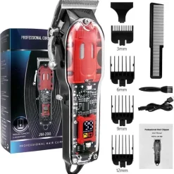 Transparenter LCD-Haarschneider – Professionelles Pflegewerkzeug