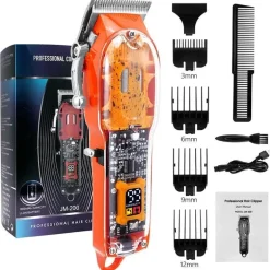 Transparenter LCD-Haarschneider – Professionelles Pflegewerkzeug