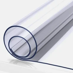 Transparenter, mattierter PVC-Tischschutz – durchsichtige Tischdecke
