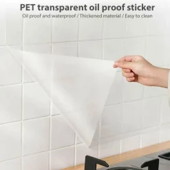 Transparenter, spritzwassergeschützter Wandaufkleber – wasserfester Schutzkleber