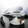 Transparentes Aquarium - Schneeberg-Aquariumdekor