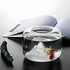 Transparentes Aquarium - Schneeberg-Aquariumdekor