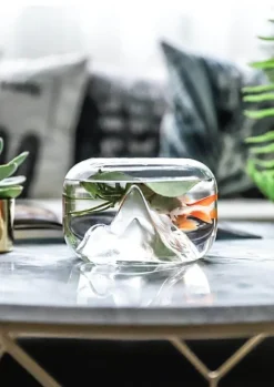 Transparentes Aquarium - Schneeberg-Aquariumdekor