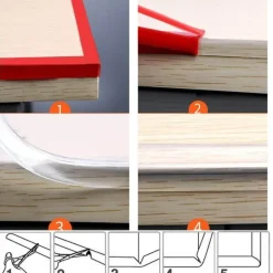 Transparentes Eckenschutzband - Sicherheitskantenschutz für Möbel