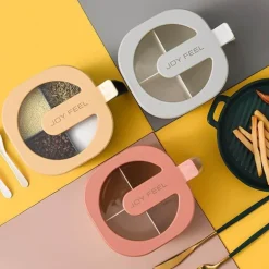 Transparentes Gewürz-Vorratsglas – Behälter zur einfachen Organisation