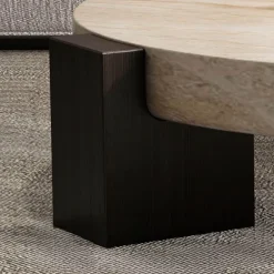 Travertin Couchtisch – Modernes deutsches Design für elegante Wohnräume