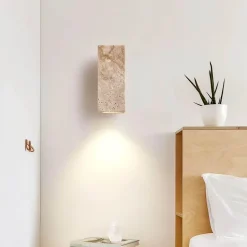 Travertin-Wandleuchte – Elegante Innenleuchte