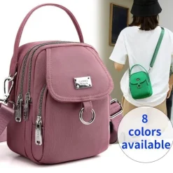 Trendy Leder Messenger Bag - Schicke Damen Crossbody Handtasche