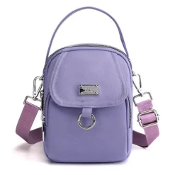 Trendy Leder Messenger Bag - Schicke Damen Crossbody Handtasche