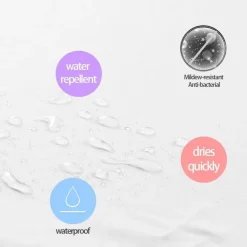 Tropical Beach Shower Curtain - Santa Maria Bathroom Decor