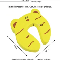 Türstopper mit Fingerschutz für Babys – Cartoon-Design