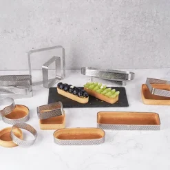 Törtchenform aus Edelstahl für perfekt geformte Desserts und Kuchen