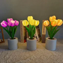 Tulpen-LED-Nachtlicht - Dekorative Simulationslampe