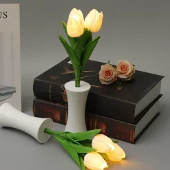 Tulpen-Nachtlampe – Sanft leuchtendes, dekoratives Licht für Zuhause