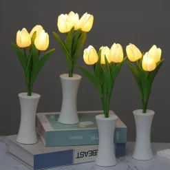 Tulpen-Nachtlampe – Sanft leuchtendes, dekoratives Licht für Zuhause
