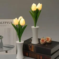 Tulpen-Nachtlampe – Sanft leuchtendes, dekoratives Licht für Zuhause