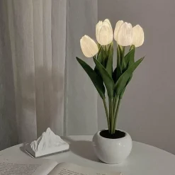 Tulpen-Nachtlampe – Stimmungslicht zur Entspannung