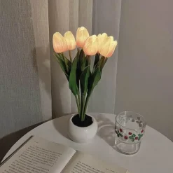 Tulpen-Nachtlampe – Stimmungslicht zur Entspannung