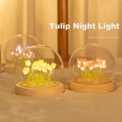 Tulpen-Nachtlicht - Dekorative LED-Lampe für Kinder