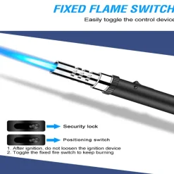 Turbo-Fackelfeuerzeug – Winddichtes Camping-Flammenwerkzeug