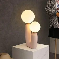 Twin Orbs Table Lamp - Modern Decorative Lighting