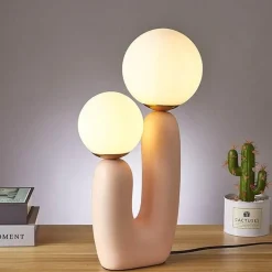 Twin Orbs Table Lamp - Modern Decorative Lighting