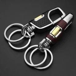 Twist Design Doppelschalter-Schlüsselanhänger-Clip – elegantes, funktionales Accessoire