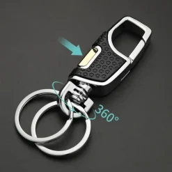 Twist Design Doppelschalter-Schlüsselanhänger-Clip – elegantes, funktionales Accessoire