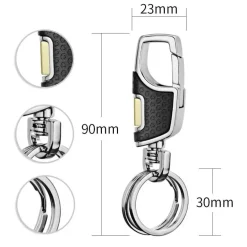 Twist Design Doppelschalter-Schlüsselanhänger-Clip – elegantes, funktionales Accessoire
