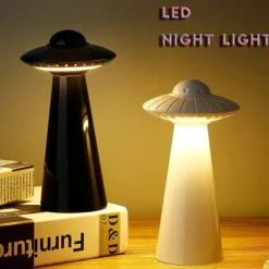 UFO-inspirierte wiederaufladbare LED-Schreibtischlampe