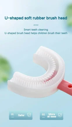 U-förmige Zahnbürste für Kinder – Sanftes Mundpflege-Tool