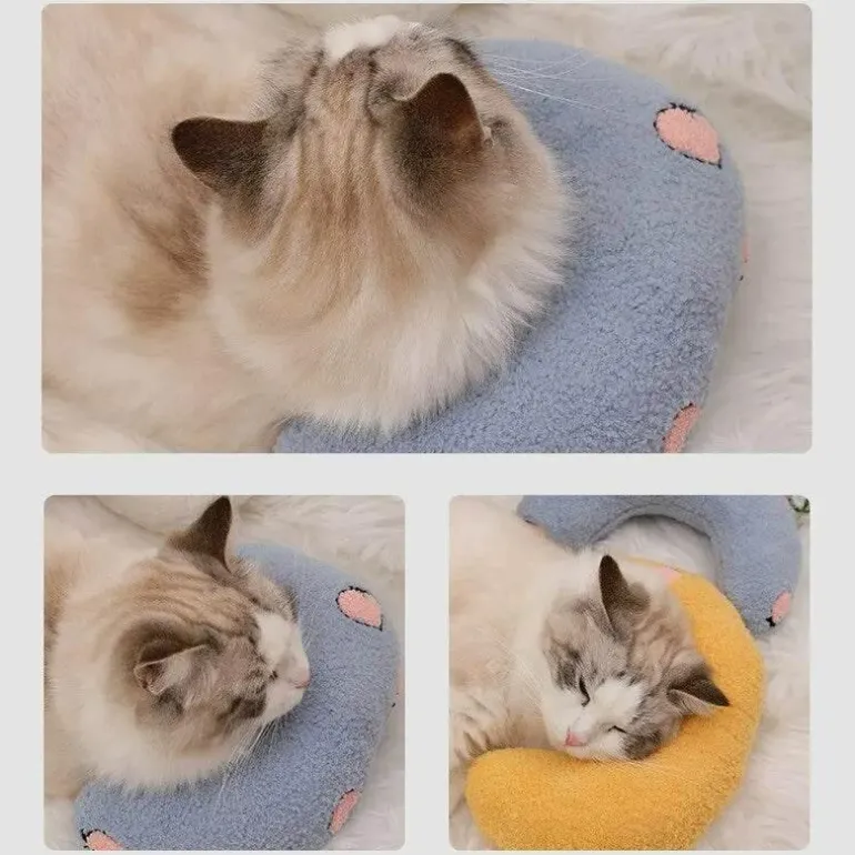 U-förmiges beruhigendes Haustierkissen – gemütliches Bett für Hunde und Katzen