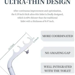 Ultraflaches Bidet-Spray – kompaktes Design für einfache Verwendung