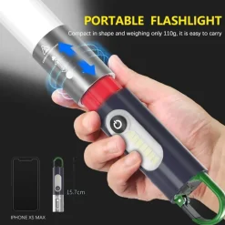 Ultrahelle, kompakte LED-Taschenlampe – tragbares Outdoor-Taschenlicht