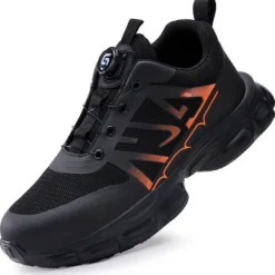 Ultraleichte Sicherheits-Sneaker ohne Schnürung – Strapazierfähige Herrenschuhe