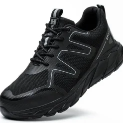 Ultraleichte Sicherheits-Sneaker ohne Schnürung – Strapazierfähige Herrenschuhe