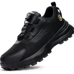 Ultraleichte Sicherheits-Sneaker ohne Schnürung – Strapazierfähige Herrenschuhe