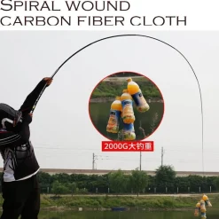 Ultraleichte Teleskop-Angelrute aus Kohlefaser – Kompakte Angelausrüstung