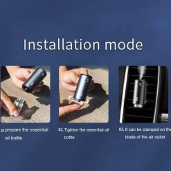 Ultraschall-Luftbefeuchter fürs Auto – Aromatherapie-Diffusor für die Lüftungsschlitze