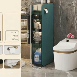 Ultraschmaler Badezimmer-Aufbewahrungsschrank – Mehrschichtiger Organizer