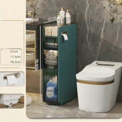 Ultraschmaler Badezimmer-Aufbewahrungsschrank – Mehrschichtiger Organizer