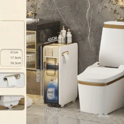 Ultraschmaler Badezimmer-Aufbewahrungsschrank – Mehrschichtiger Organizer