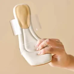 Ultraweiche High Heel-Slipper für Damen – Transparentes Mode-Schuhwerk