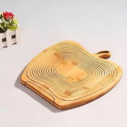 Umweltfreundliche faltbare Obstschale aus Holz – Nachhaltiges Küchendekor