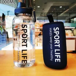 Umweltfreundliche Glaswasserflasche – Tragbares Trinkgeschirr für den Außenbereich