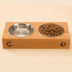 Umweltfreundlicher Futternapf aus Holz für Haustiere – Nachhaltiger Futternapf für Haustiere