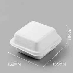 Umweltfreundliches, biologisch abbaubares Dessertbox-Set – mikrowellengeeignet