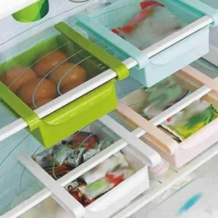 Umweltfreundliches Küchenregal – Multifunktionaler Kühlschrank-Organizer